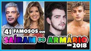 41 FAMOSOS que SAÍRAM do ARMÁRIO em 2018  GAYTROSPECTIVA 2018  Põe Na Roda [upl. by Jarrid]