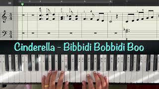 Bibbidi Bobbidi Boo Cinderella  Sheet Music  Piano [upl. by Gleda]