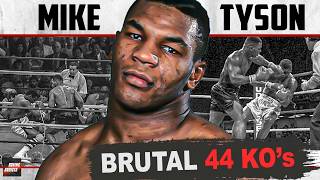 Mike Tyson  All 44 Brutal Knockouts  Full Fight Highlights  Boxing HD [upl. by Esilegna]