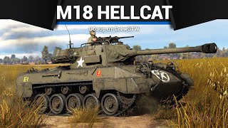 САМАЯ БЫСТРАЯ САУ США M18 Hellcat в War Thunder [upl. by Turino]