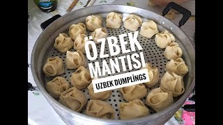 Özbek Mantısı Tavuklu  Uzbek Manti with Chicken [upl. by Eelasor150]