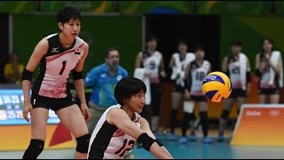 長岡望悠石井優希 Miyu NagaokaYuki Ishii Highlight in Japan vs USA 2016 Rio Olympic Womens volleyball [upl. by Jeanna]