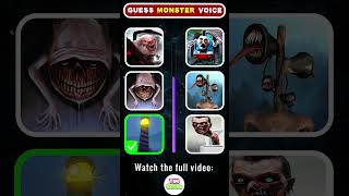 Can you guess the Monsters voice correctly Which Monsters voice is the scariest  Eat Monsters [upl. by Bailey]