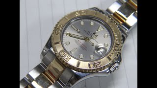 ROLEX 68623 ヨットマスターボーイズ K18ベゼル 油汚れ、ミガキ31 [upl. by Nylirehc579]