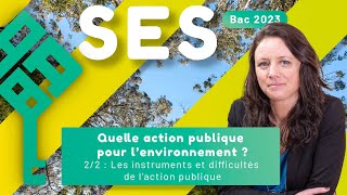 Quelle action publique pour lenvironnement 22 Les instruments et difficultés de l’action publique [upl. by Elsy]