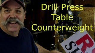 How to make a Drill Press Table Counterweight [upl. by Braunstein116]