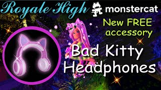 Как получить наушники в Royale High  How to get Kitty Headphones in Royale High  Monstercat Tokens [upl. by Eltsyrhc]