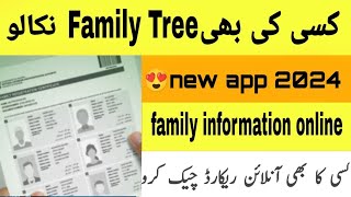 How to check cnic family tree online  Nadra family tree check online familytree frc [upl. by Hansen863]