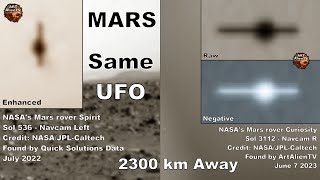 MARS Same UFO Seen 2300 km Away  ArtAlienTV 4K [upl. by Anim18]