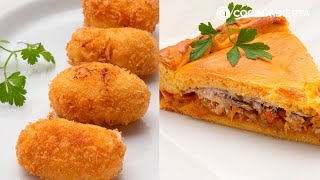 Croquetas de queso manchego  Empanada de parrochas  Cocina Abierta de Karlos Arguiñano [upl. by Lezti280]