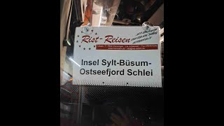 Busreise Insel Sylt Büsum Ostseefjord Schlei Tag 1 Anreise [upl. by Rexford]