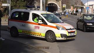 BACKUP Automedica Sierra 1 118 Savona Soccorso in sirena [upl. by Nerol622]