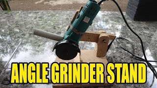 Angle Grinder Stand  Membuat Dudukan Gerinda Tangan dari Kayu Mudah Praktis [upl. by Thill694]