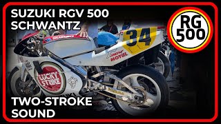 Suzuki RGV Gamma 500 Kevin Schwantz  Two stroke sound [upl. by Suirauqed]