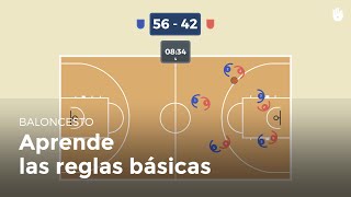 ¿Cómo se juega Reglas básicas  Baloncesto [upl. by Graham]