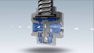Van giảm áp khí nén  Van điều áp khí nén  Cấu tạo và nguyên lý làm việc van giảm áp khí nén [upl. by Immac]