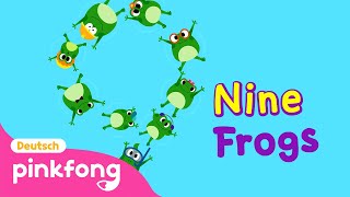 Neun Frösche  Zahlen Lieder  Baby Shark Deutsch  Pinkfong Baby Hai Kinderlieder [upl. by Kris244]