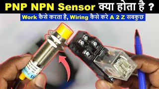 PNP NPN Sensor Explained Practically in Hindi ElectricalTechnician [upl. by Scheck]