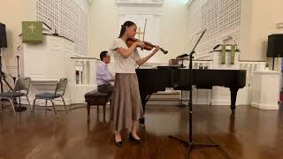 Mendelssohn Violin Concerto 1st Movement  Abby Fong [upl. by Urbannai819]