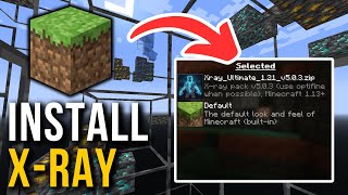 How To Download XRAY Mod In Minecraft PC 2024  Full Tutorial [upl. by Koziara]