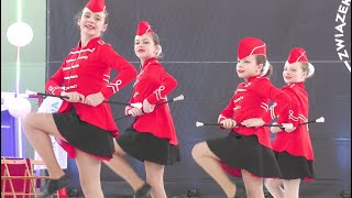 Majorettes FINEZJA  Wschowa  Mażoretki  stage baton classic cadet  Wschowa [upl. by Elleivap]