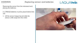 LAQUAtwin Replacing batteries and sensor [upl. by Chisholm]