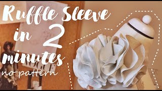 Ruffle Sleeve design without Pattern [upl. by Eugenio]