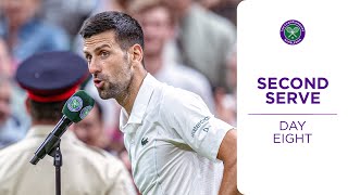 Behind the Scenes from THAT Djokovic interview  Second Serve  Day Eight  Wimbledon 2024 [upl. by Glendon159]