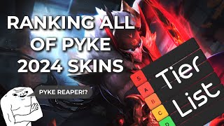 Ranking EVERY PYKE Brainrot Edition Skin 2024 in League of Legends tierlist ranked [upl. by Trini]