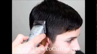 Tapered Haircut  How To Blend Hair With Clippers [upl. by Sakul]