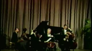 Judith Burganger and Cleveland Quartet Trout Quintet by Schubert  Part III [upl. by Lleret891]