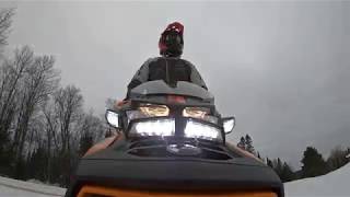 SkiDoo Renegade XRS 900 Ace Turbo Ride Near Hurley WI [upl. by Shulock]