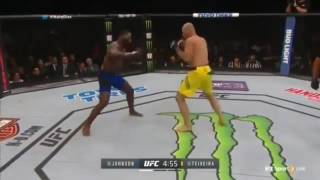 UFC202 Anthony Johnson vs Glover Teixeira knockout Punches 13 seconds of R1 [upl. by Now]