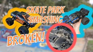 Skate Park SMASHING  HBX 16889A Pro Vs MJX Hyper Go [upl. by Eladnek]