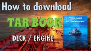 How to download TAR BOOK Tar Book online apply  TAR BOOK FOR WATCHKEEPING [upl. by Ahsieym]