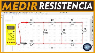 SIMULACIÓN EN MULTISIM 💻 Como MEDIR RESISTENCIA EQUIVALENTE de Circuitos Eléctricos Fácil [upl. by Adnorrahs]