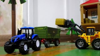 Siku New Holland with Fortuna Trailer [upl. by Abert]