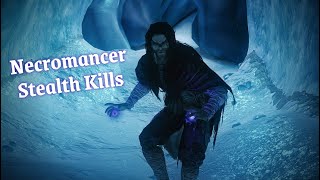 Skyrim Necromancer Stealth Gameplay Hobs Fall Cave [upl. by Ikkin599]