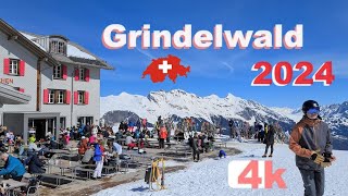 🇨🇭  2024  Winter  SWITZERLAND MANNLICHEN GRINDELWALD  PART 4 ITSELWALD ZERMATT THUN Suiza 4K [upl. by Nnarual]