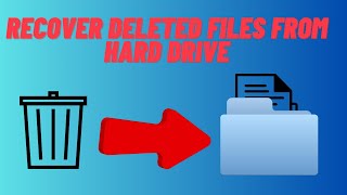 Recover Deleted Files From hard Drive [upl. by Alleris]