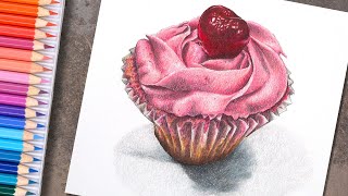 Colored Pencil Lesson  quotCupcakequot [upl. by Rudiger663]