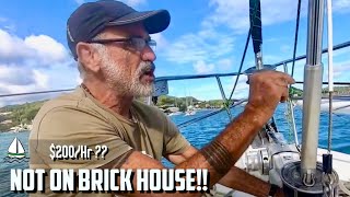 How to Fix a Seized Profurl Roller Furler How we did it DIY  Sailing Brick House 83 [upl. by Granniah]