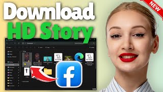 How to download facebook story from pc  Fb New Update 2024 [upl. by Kutchins9]