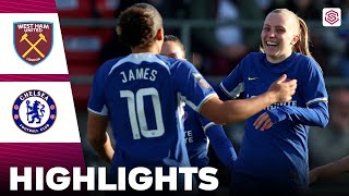 Chelsea vs West Ham United  Highlights  FA Womens Super League 24032024 [upl. by Wainwright]