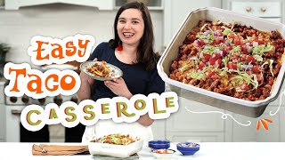 EASY Taco Casserole Recipe  The ULTIMATE Comfort Food  Souths Best Recipes [upl. by Burhans]