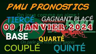 PMU QUINTÉ DU MARDI 09 JANVIER 2024  Vincennes  Prix du Limousin [upl. by Ecneitap]