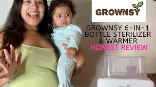 Grownsy 6in1 Baby Bottle Warmer amp Sterilizer  Product Review [upl. by Reger]