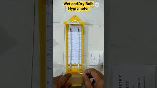 Wet amp Dry Bulb Hygrometer I Wet and Dry Bulb Hygrometer Unboxing I Wet amp Dry Hygrometer and Its Part [upl. by Thaddus79]