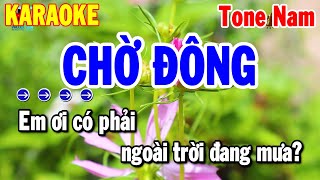 Karaoke Chờ Đông Tone Nam Nhạc Sống Chuẩn Nhất 2024  Thanh Hải [upl. by Nyrb]