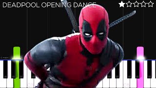 DEADPOOL DANCE INTRO BYE BYE BYE  EASY Piano Tutorial [upl. by Dillon605]